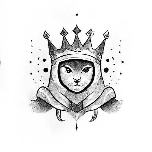 Kid Aries With A Prince Crown With A Leaf Background