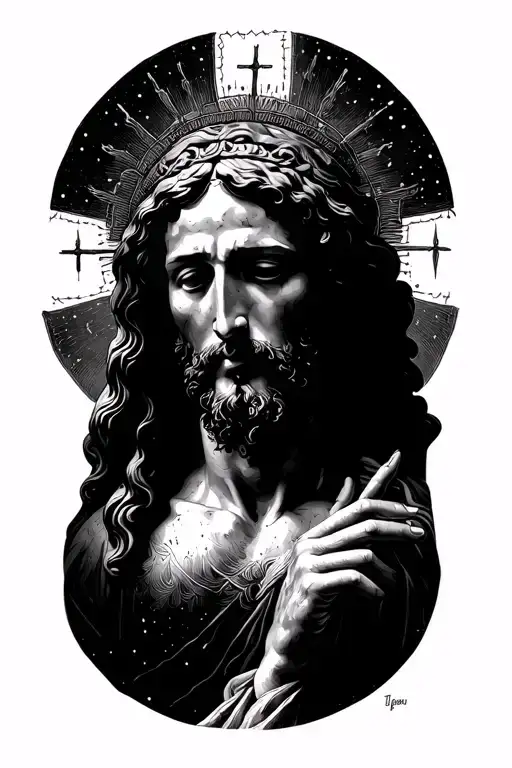 Holy Blood Sewed Christ In His Lines Of Love