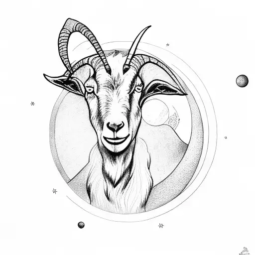 Goat With Moon