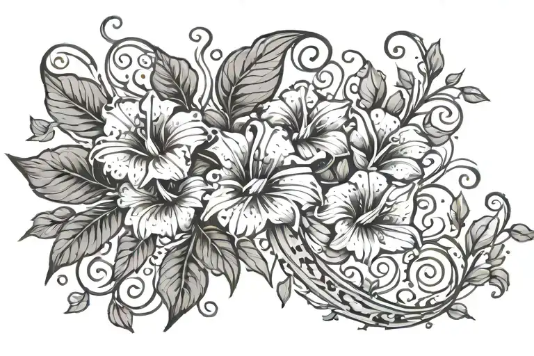 Swirling Morning Glory Vine