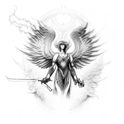 Archangel From The Book Of The Book Of Revelation In The Bible