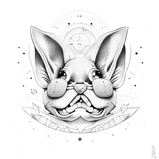 Dograbbit Cartoon Smile