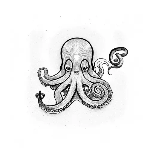 An Octopus With An Anchor