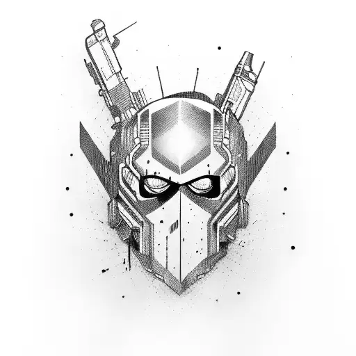 Hacker With Gangster Mask And Ak 47