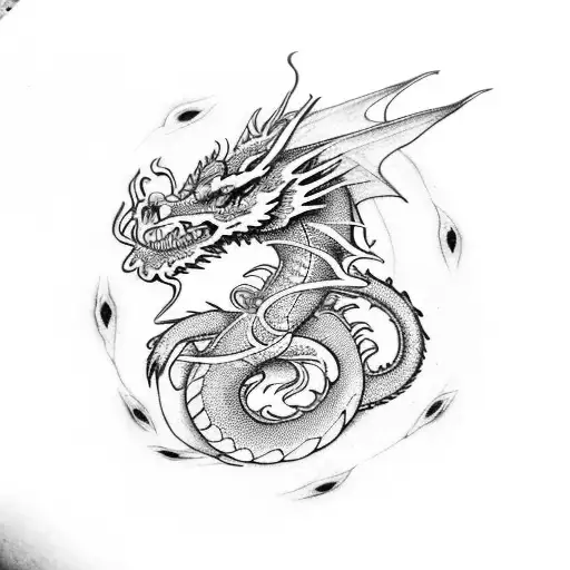 Dragon With Ornaments