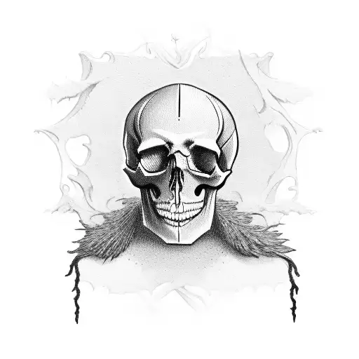 Skull In British Red Coat