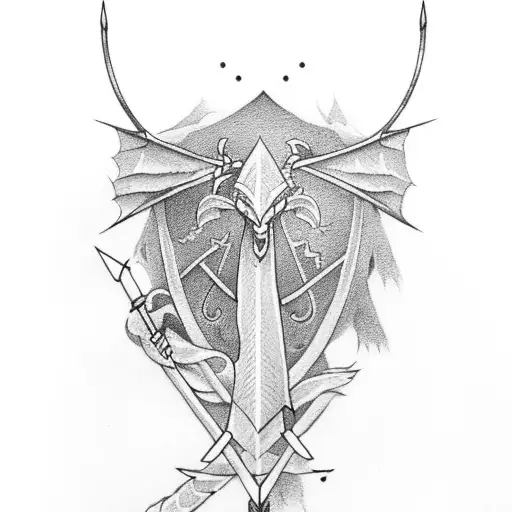 An Arrow With A Dragon