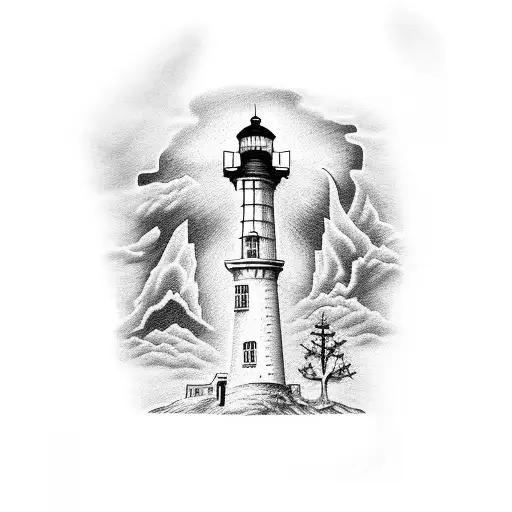 Half Lighthouse In A Dream