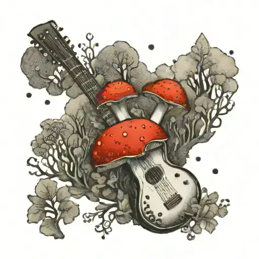Guitar Forest Mushroom