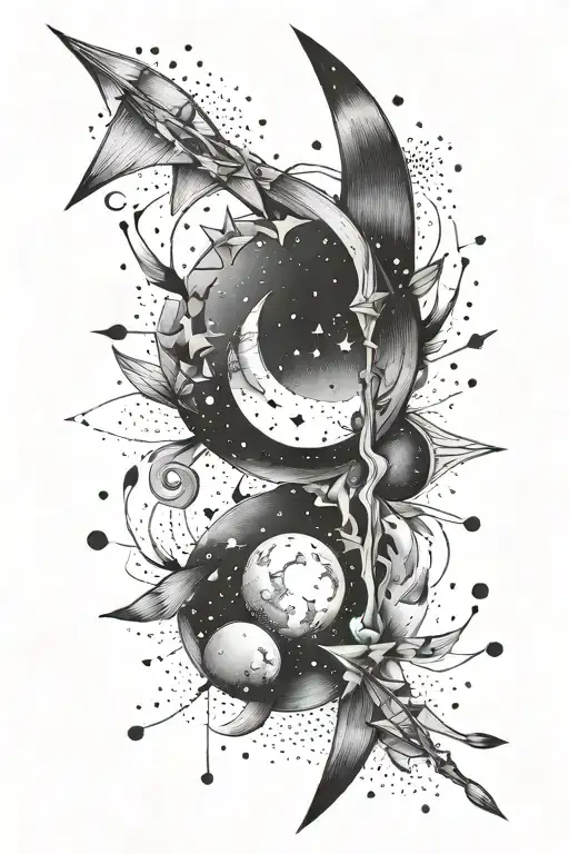 Moon Arrow Surrounded