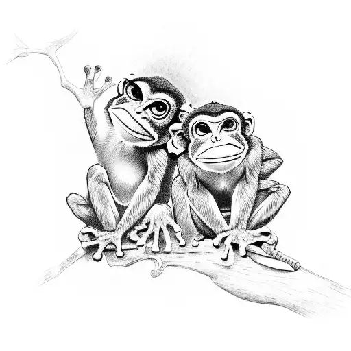 Monkey And Frog