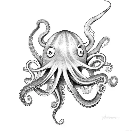 Octopus Wearing The Mad Hatter's Hat