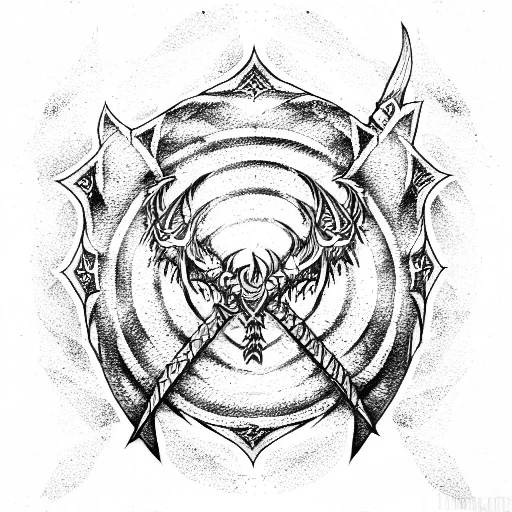 Dragon Shield Swords Crown