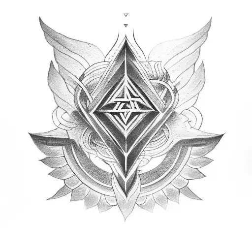 Valknut Symbol Lotus Flower Garuda Prime