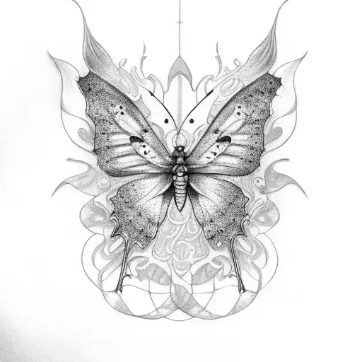 Butterfly With Dragon