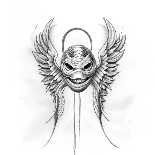 A Little Snake With Angel Wings