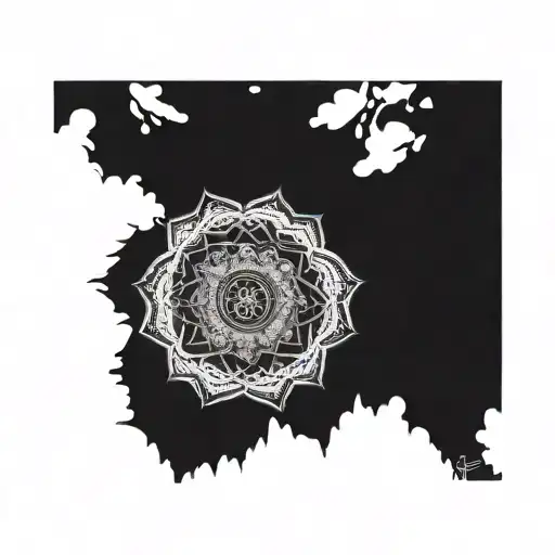 An Intricate Mandala Incorporating The Initials Of The Mother And Son