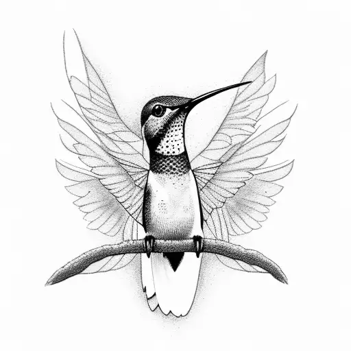 Hummingbird Feeding From Heart