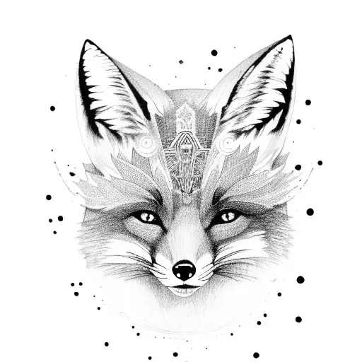 Full Body Fox With Third Eye
