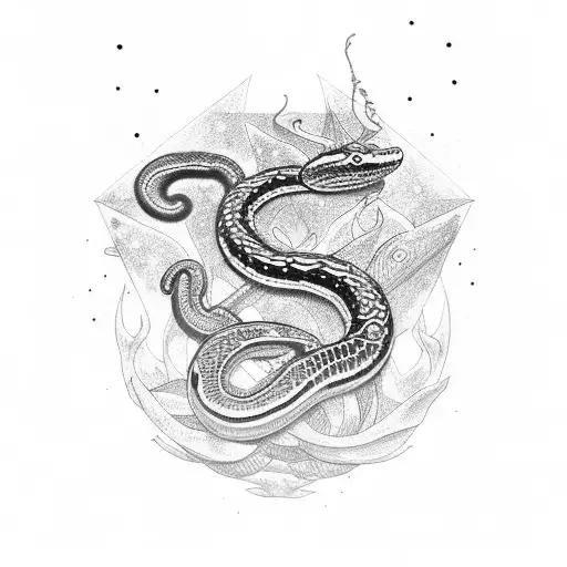 Serpent With Metroids Star