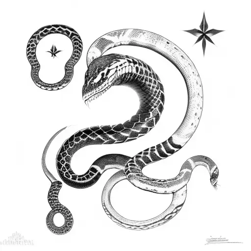 Serpent With Metroids Star