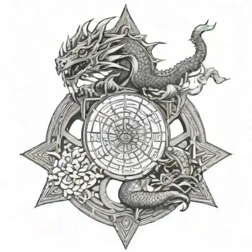 Wheel Of Samsara With Dragon Scales