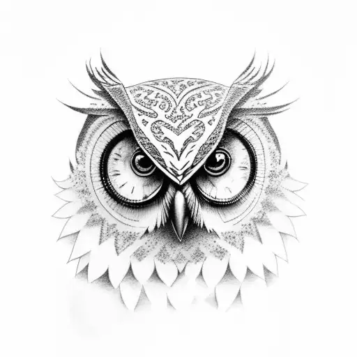 Owl For Half Arm