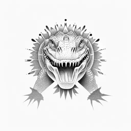 Third Eye Aligator Head Out Of Water