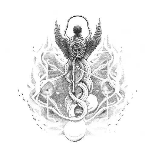 Greek God Prometheus Stealing Fire