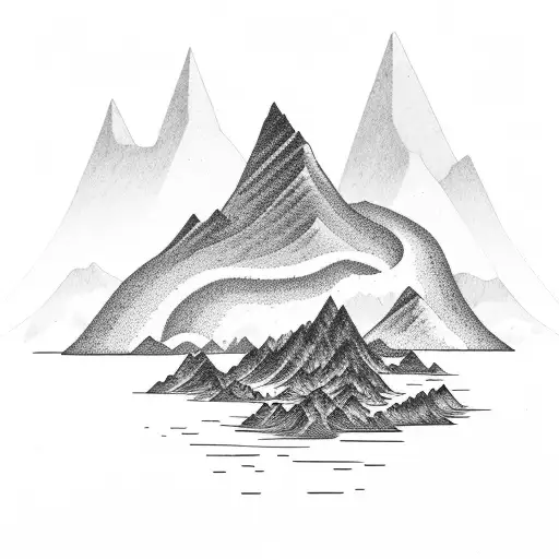 Mountain Scene Ocean