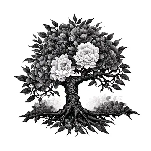 Divorce Peony Tree Of Life