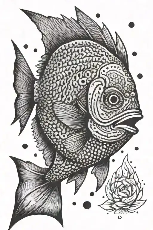 Arrowhead With A Fish