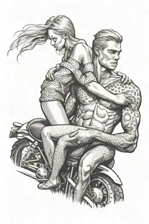 Nude Slim Shy Young Blonde European Girl Rides Muscular African Man's Back