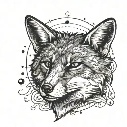 Fox Holding A Sun With His Hands Towards The Sky