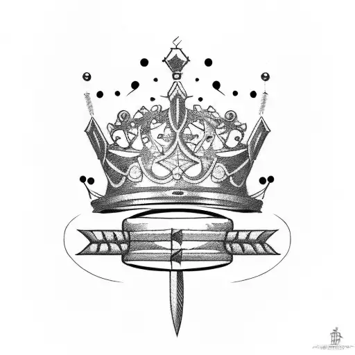 Crown With Cricket Bat