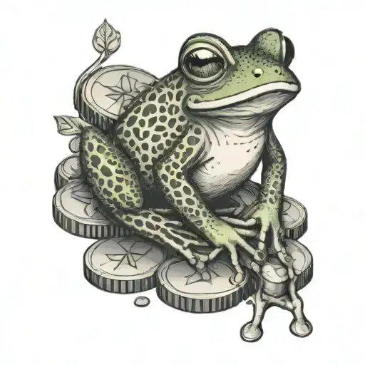 Frog On Coins