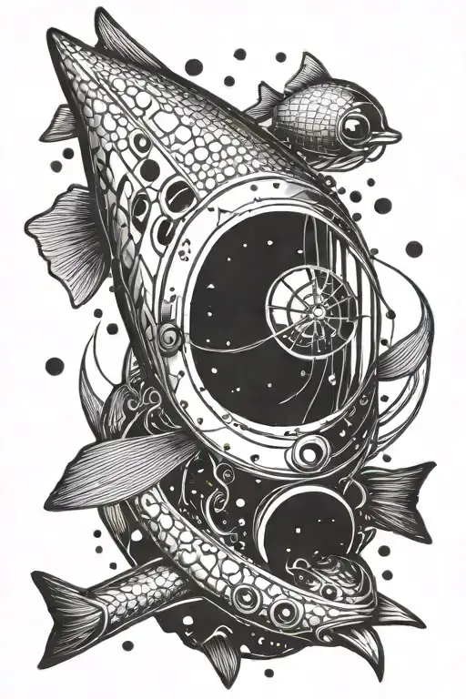 A Fishing Lure Morphing Into A Spaceship