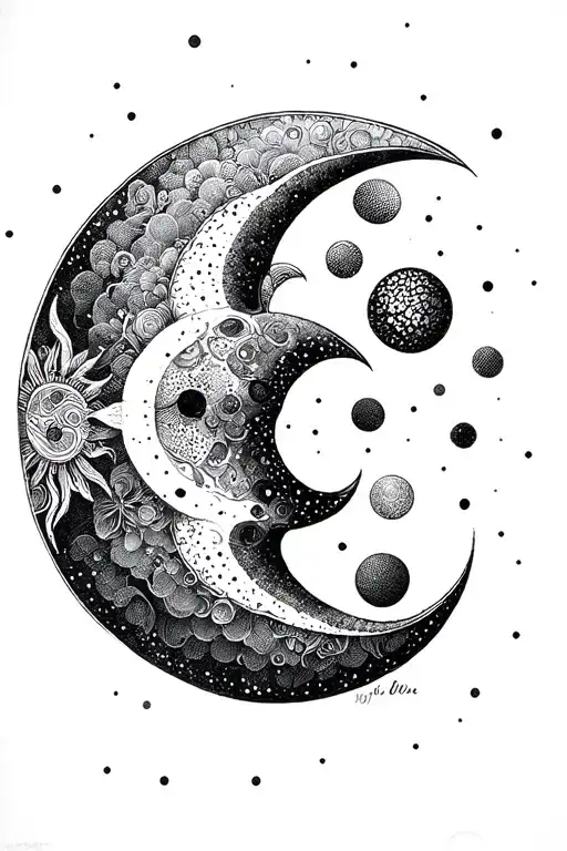 Sun And Moon Phases Forming