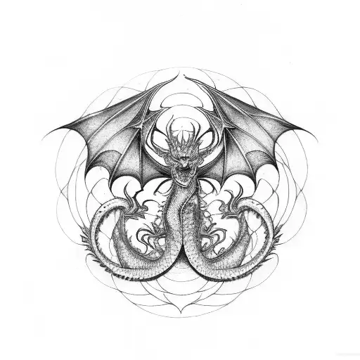 Dragon With The 7 Chakras