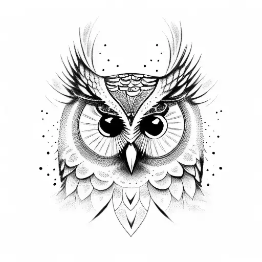 Owl With Hourglass Body