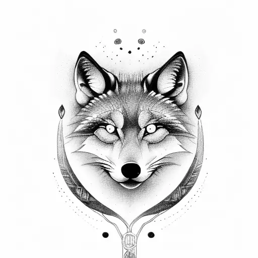 Mic Mac Tribe Wolf Fox Tree Of Life