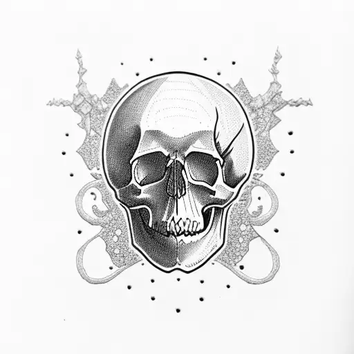 Skull With Universe