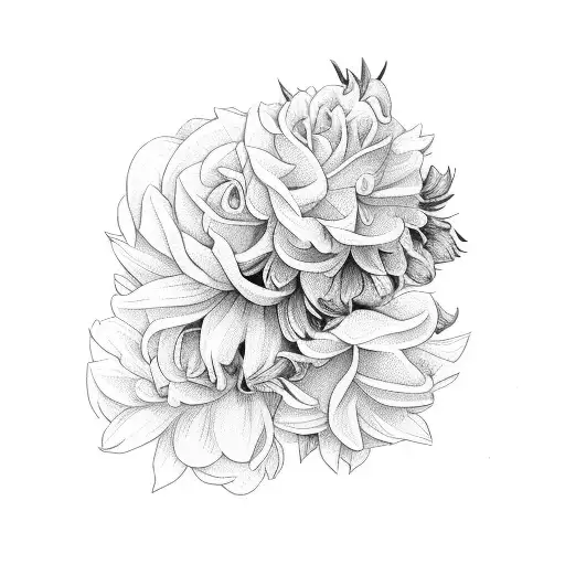 Rose Honeysuckle Daffodils And Chrysanthemum Sleeve