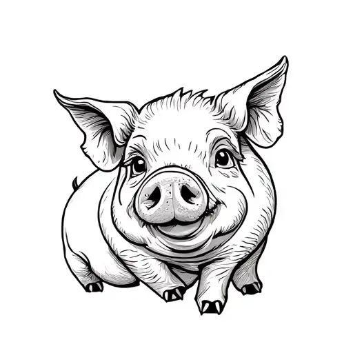 Cartoon Pig