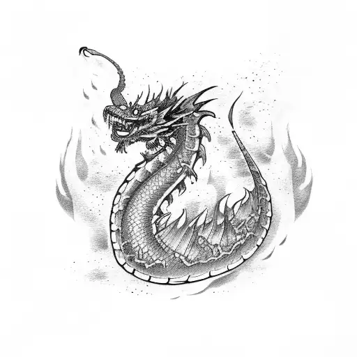 Full Arm With Blue Dragon