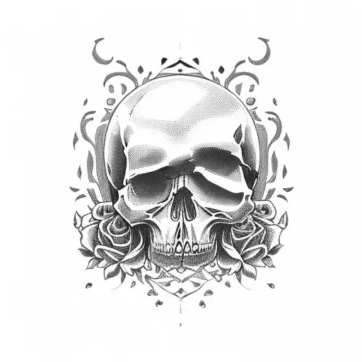 Skull And Roses