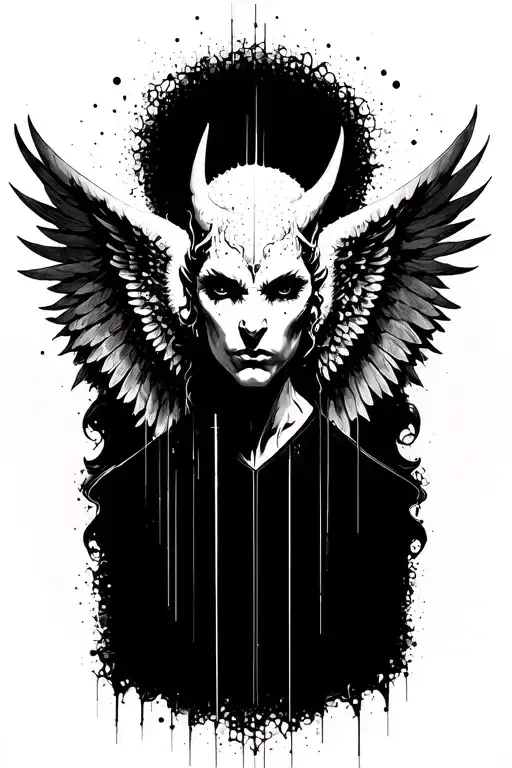 Cyber Sigilism Angel Half Demon