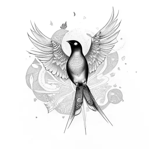 Bird With Text Manali