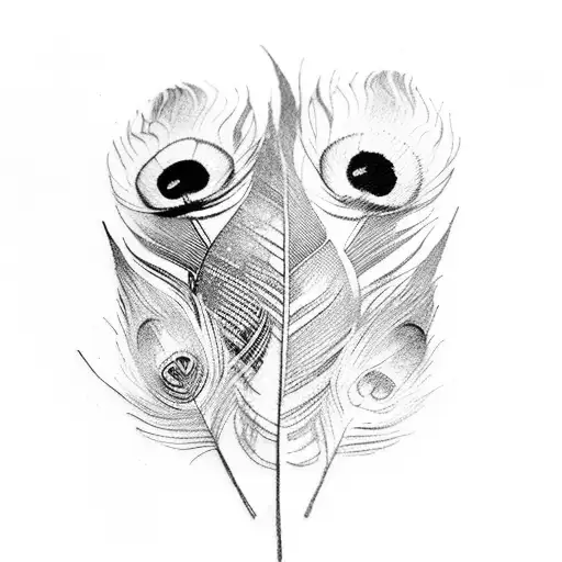 Renu Word With Peacock Feather