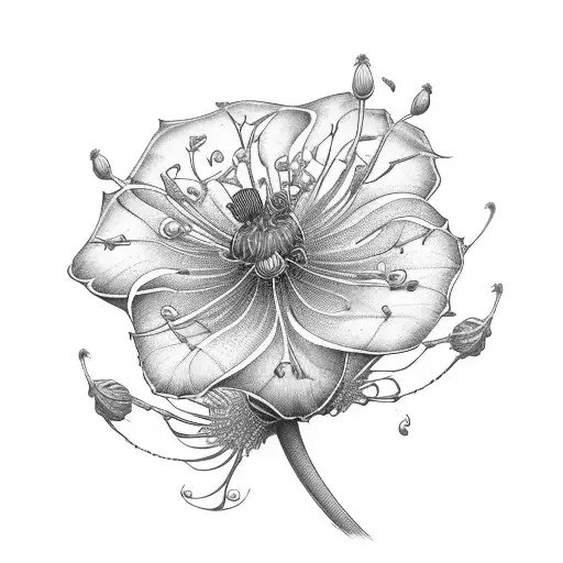 Spider Lily With Flowers